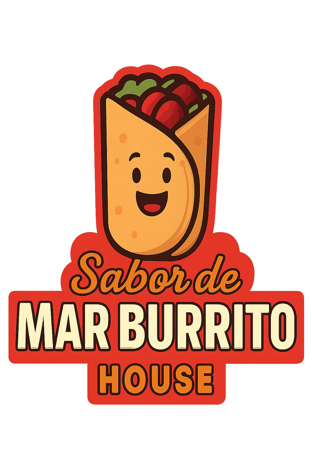 Sabor de Mar Burrito House Complete Logo
